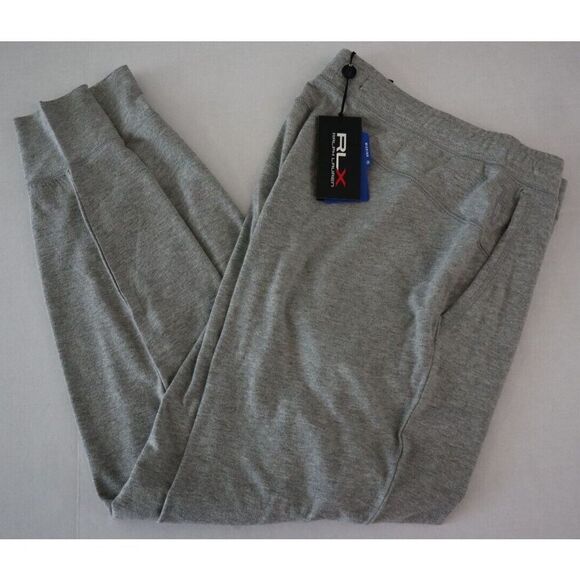 RLX Ralph Lauren Women's Sz S Gray Heather Cloud Fleece Knit Jogger Pants - Picture 10 of 10